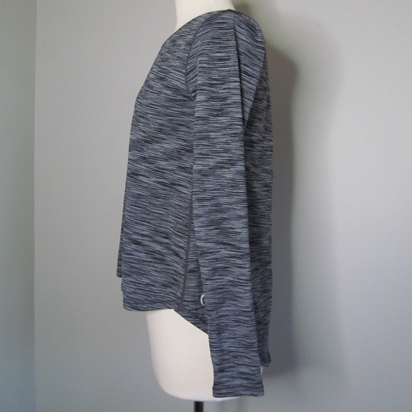 Zyia Women's Charcoal Gray Split Back Long Sleeve T Tee Shirt Top Size S? - Picture 5 of 10